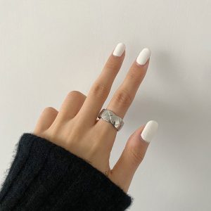 qimiao-小香风菱格纹戒指