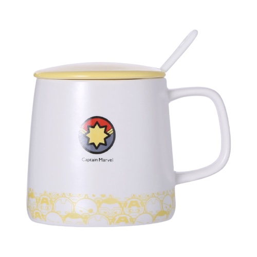MINISO 名创优品 漫威卡通带盖带勺陶瓷杯