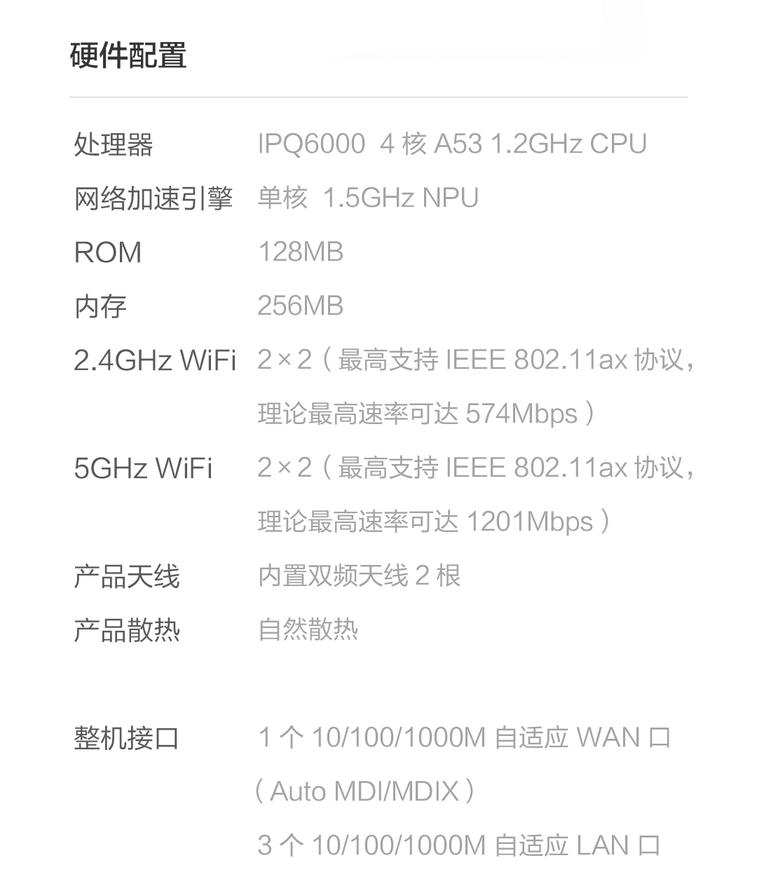 小米 路由器AX1800高通五核