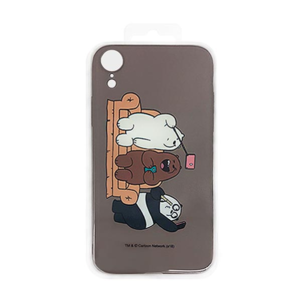 MINISO 名创优品 We Bare Bears熊熊三贱客iPhone XR彩绘PC手机壳