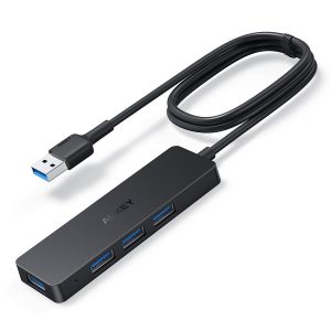 Product_奇妙_AUKEY Unity Slim Series 4-in-1 USB-A Hub (Black)