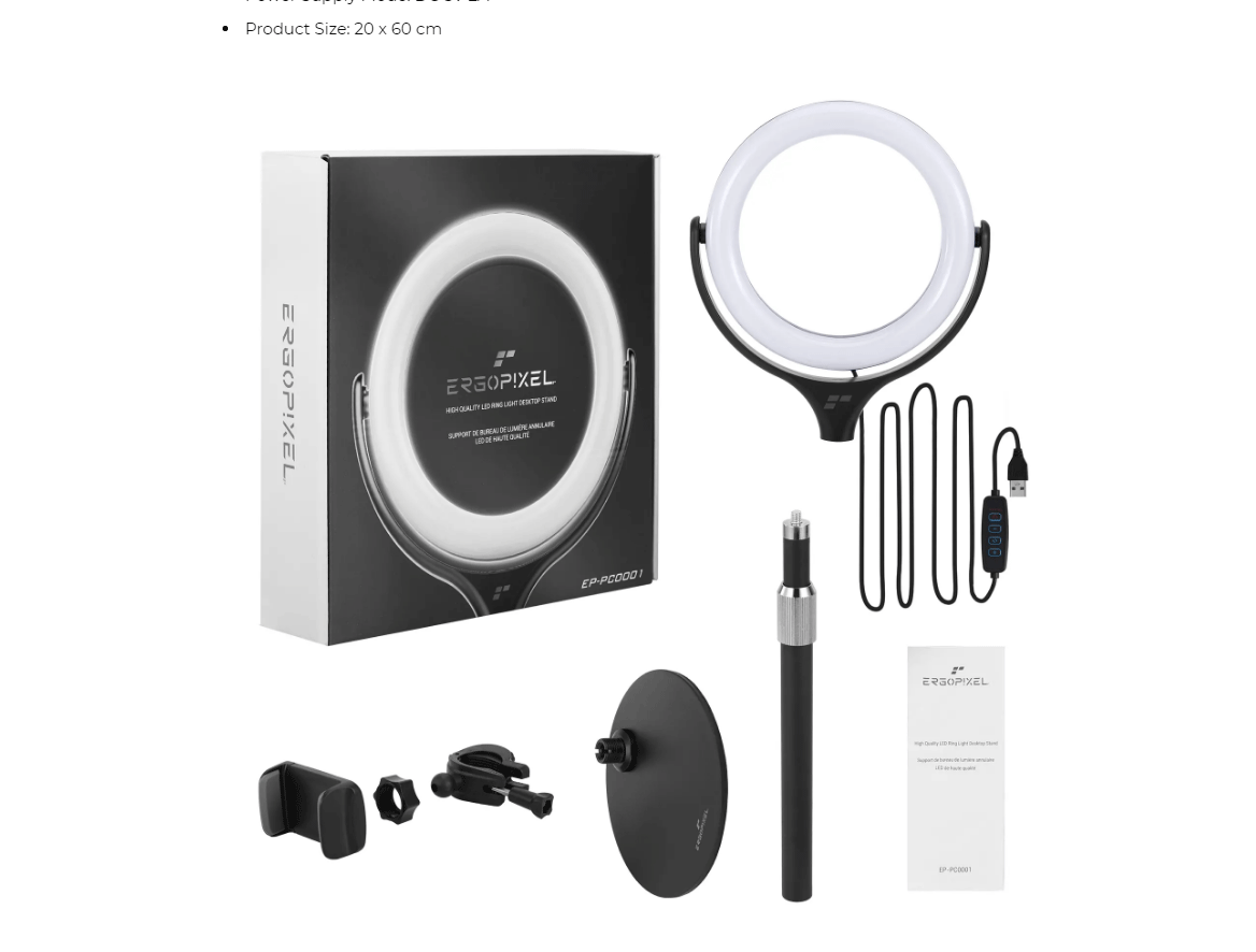Product_奇妙_Ergopixel-Desktop-Tripod-Stand-With-LED-Ring-Light---Black