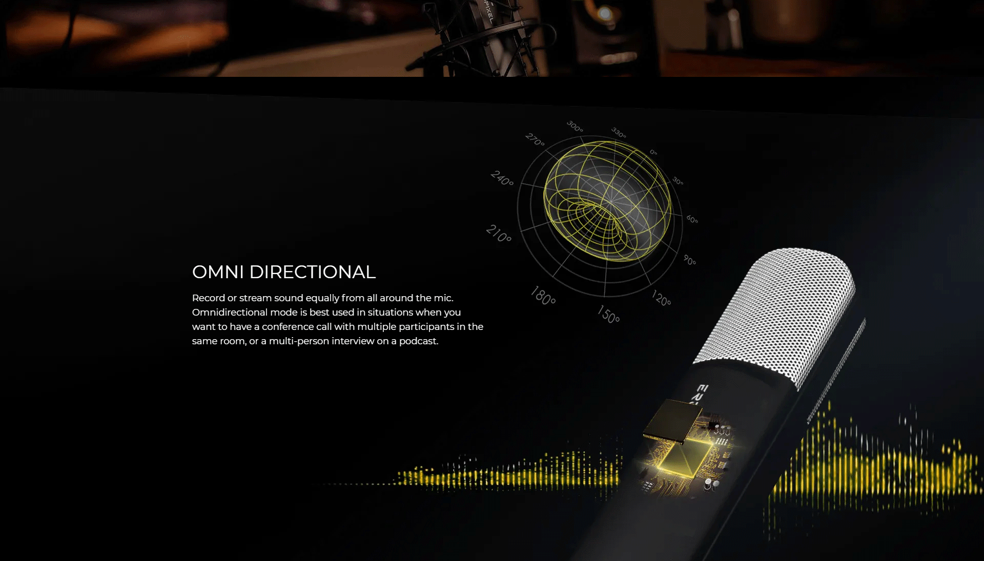 Product_奇妙_Ergopixel Studio Microphone With Tripod - Black