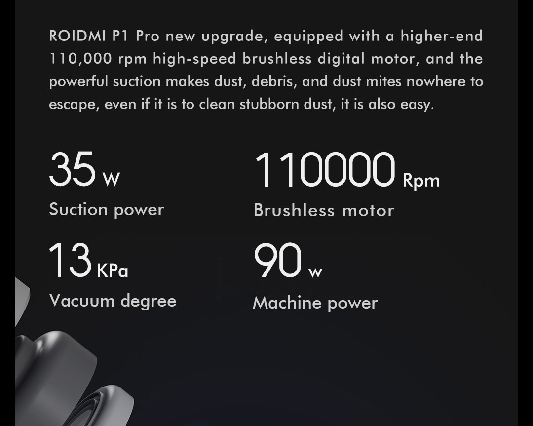 Product_奇妙_Roidmi P1 Pro Cordless Vacuum Cleaner
