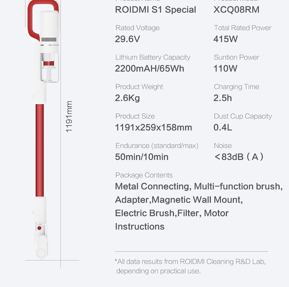 Product_奇妙_Roidmi S1Special Cordless Vacuum Cleaner