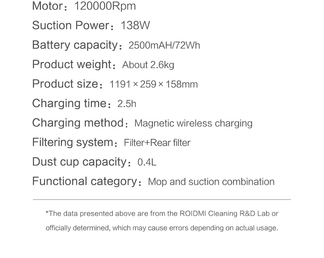 products_奇妙_Roidmi X20 Cordless Vacuum Cleaner