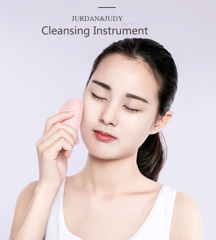 product-Xiaomi mijia sonic facial cleansing brush Mini Electric Massage Soft Bristles Waterproof Silicone Deep face Cleansing Tools