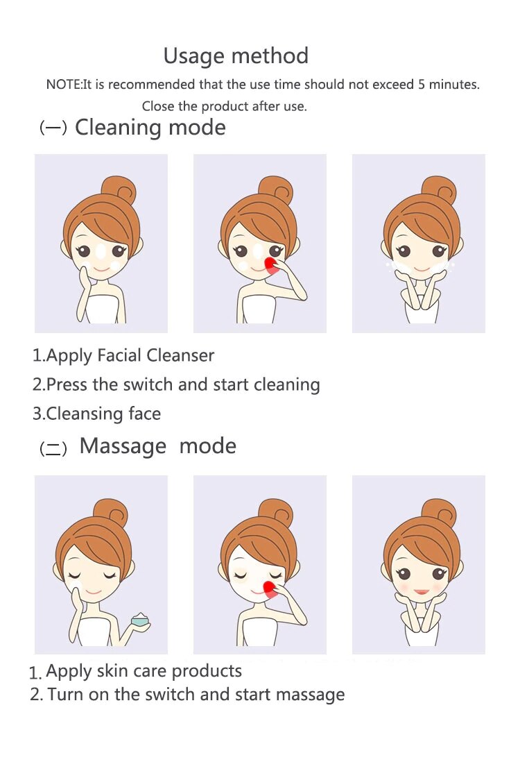 product-Xiaomi mijia sonic facial cleansing brush Mini Electric Massage Soft Bristles Waterproof Silicone Deep face Cleansing Tools