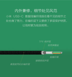 小米USB-C数据线 编织线版