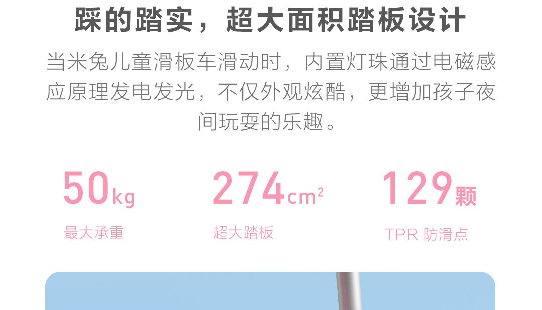 小米米兔儿童滑板车